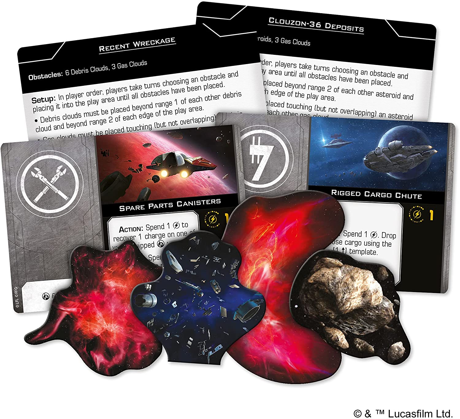 Star Wars : X-Wing Second Edition - Never Tell Me the Odds Obstacles Pack